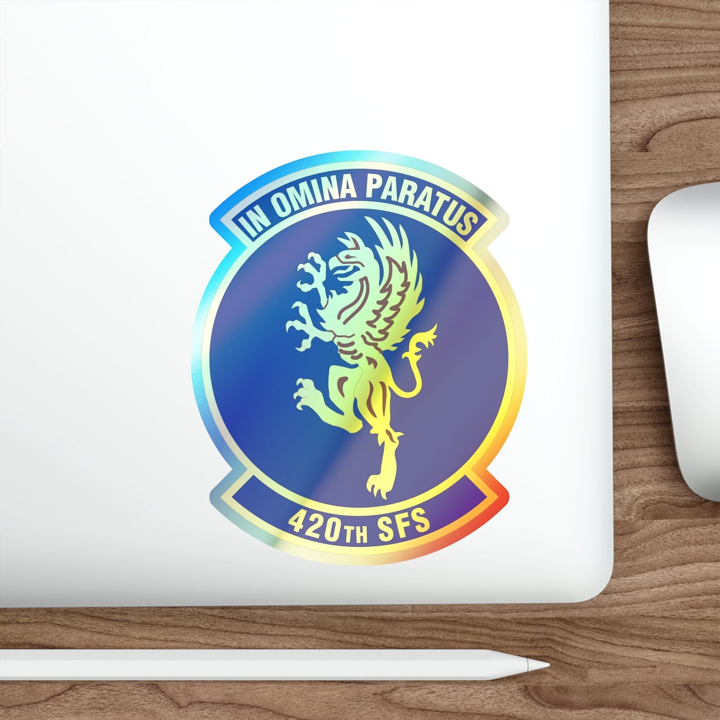 420th Security Forces Squadron (U.S. Air Force) Holographic STICKER Die-Cut Vinyl Decal-The Sticker Space