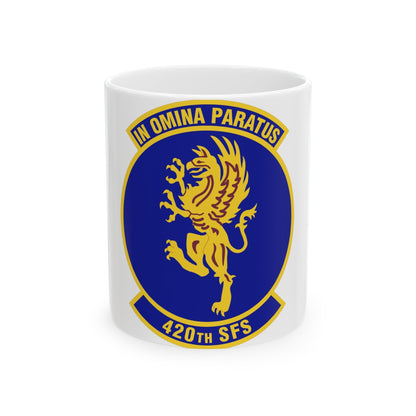 420th Security Forces Squadron (U.S. Air Force) White Coffee Mug-11oz-The Sticker Space