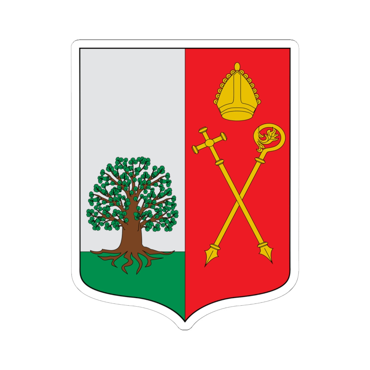 Escudo de Amoroto (Spain) (Coat of Arms) STICKER Vinyl Kiss-Cut Decal