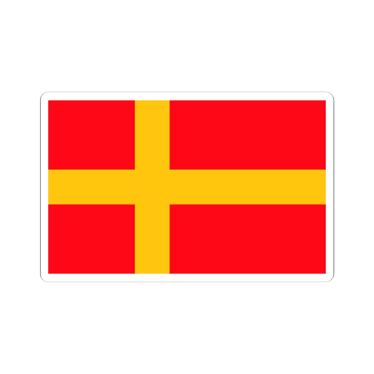 Flag of Nasjonal Samling (Norway) STICKER Vinyl Kiss-Cut Decal