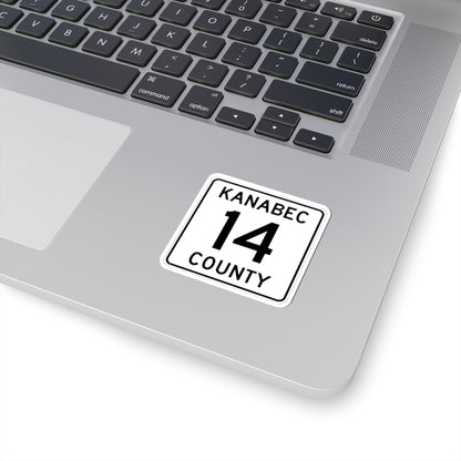 Kanabec County 14 MN (Minnesota) (Road Sign) STICKER Vinyl Kiss-Cut Decal