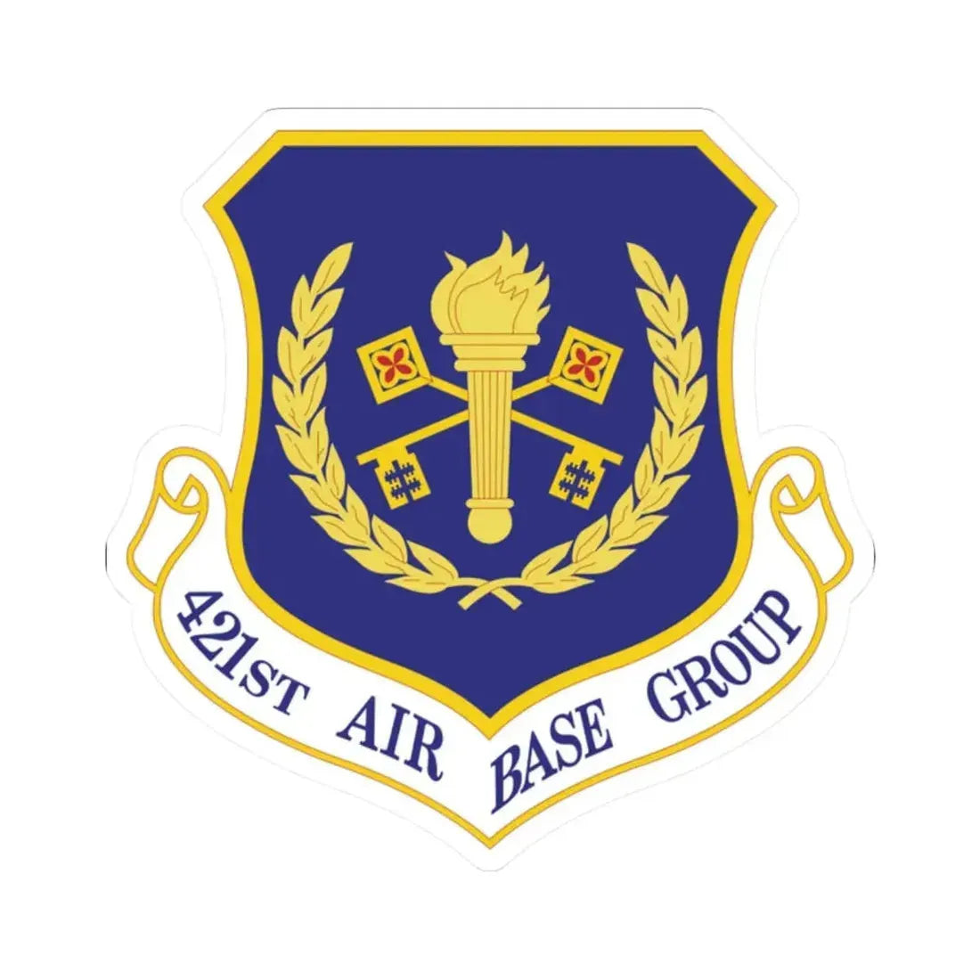 421st Air Base Group (U.S. Air Force) STICKER Vinyl Kiss-Cut Decal 2 Inch White - The Sticker Space