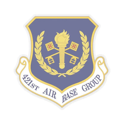 421st Air Base Group (U.S. Air Force) STICKER Vinyl Kiss-Cut Decal 4 Inch Transparent - The Sticker Space
