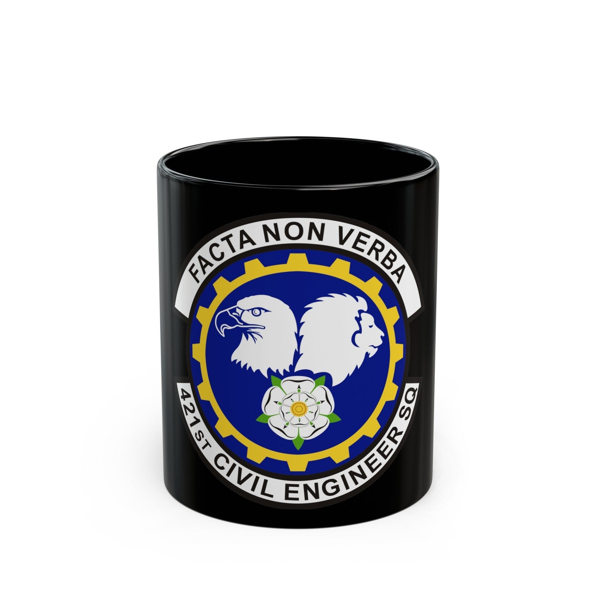 421st Civil Engineer Squadron (U.S. Air Force) Black Coffee Mug-11oz-The Sticker Space