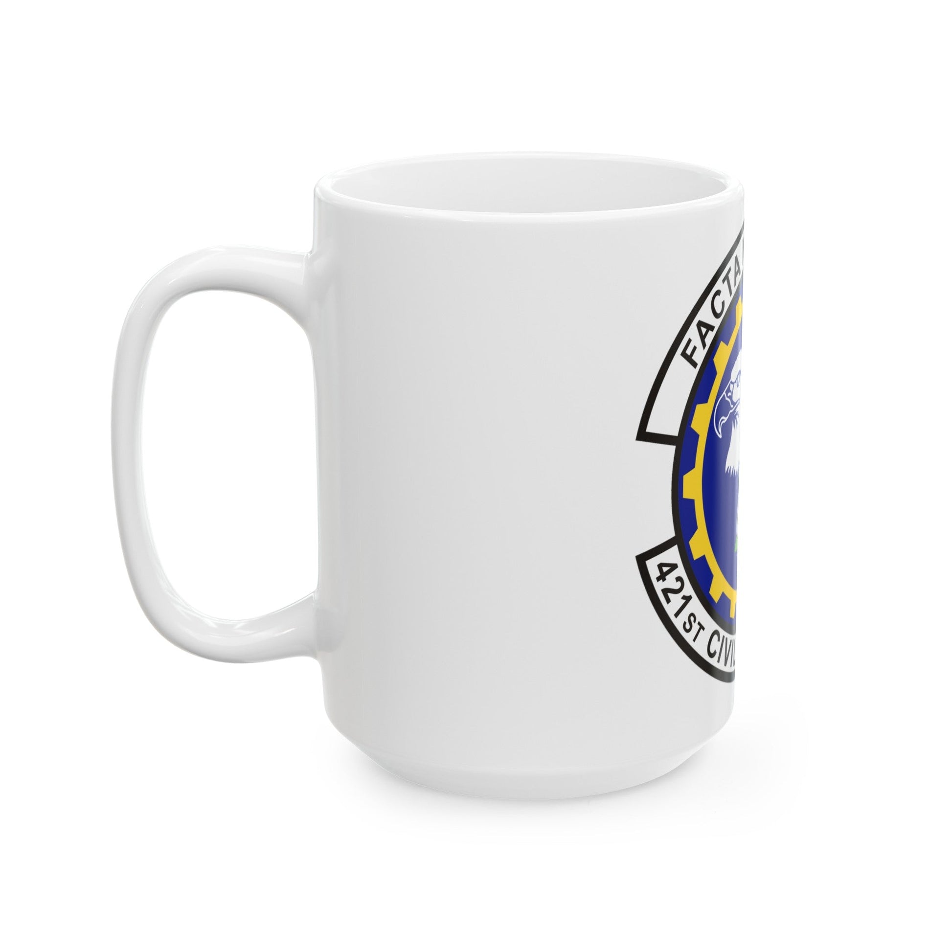 421st Civil Engineer Squadron (U.S. Air Force) White Coffee Mug-The Sticker Space