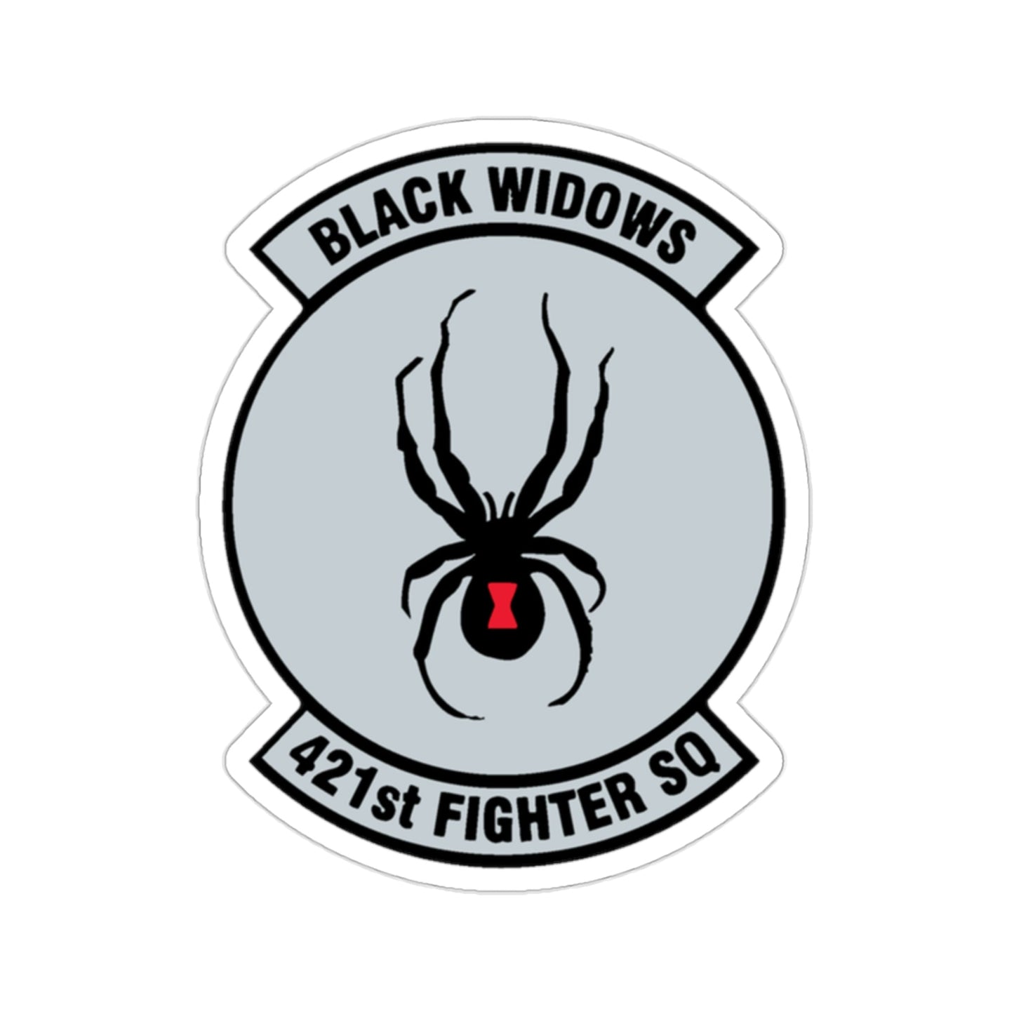 421st Fighter Squadron Black Widows (U.S. Air Force) STICKER Vinyl Die-Cut Decal-2 Inch-The Sticker Space