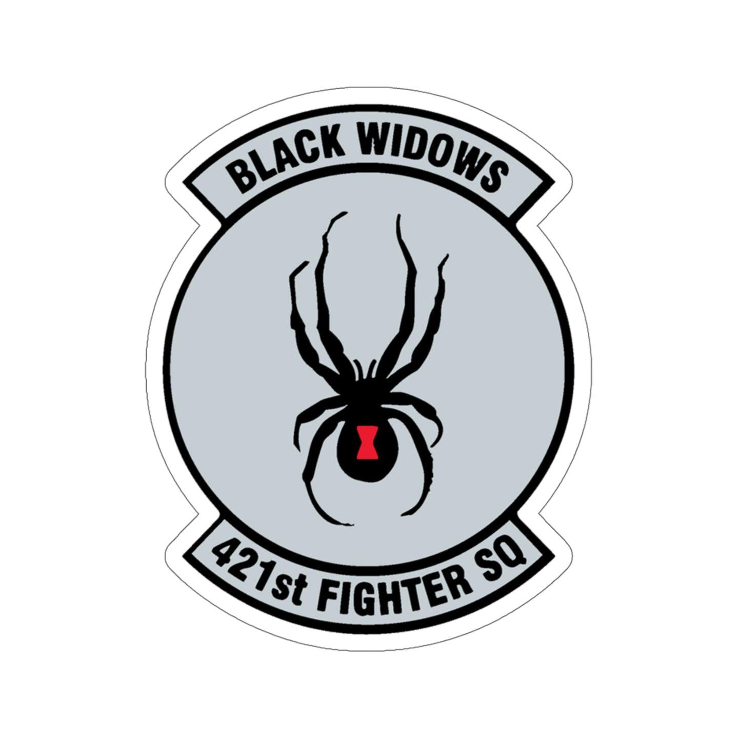 421st Fighter Squadron Black Widows (U.S. Air Force) STICKER Vinyl Die-Cut Decal-5 Inch-The Sticker Space