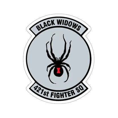 421st Fighter Squadron Black Widows (U.S. Air Force) STICKER Vinyl Die-Cut Decal 4 Inch - The Sticker Space