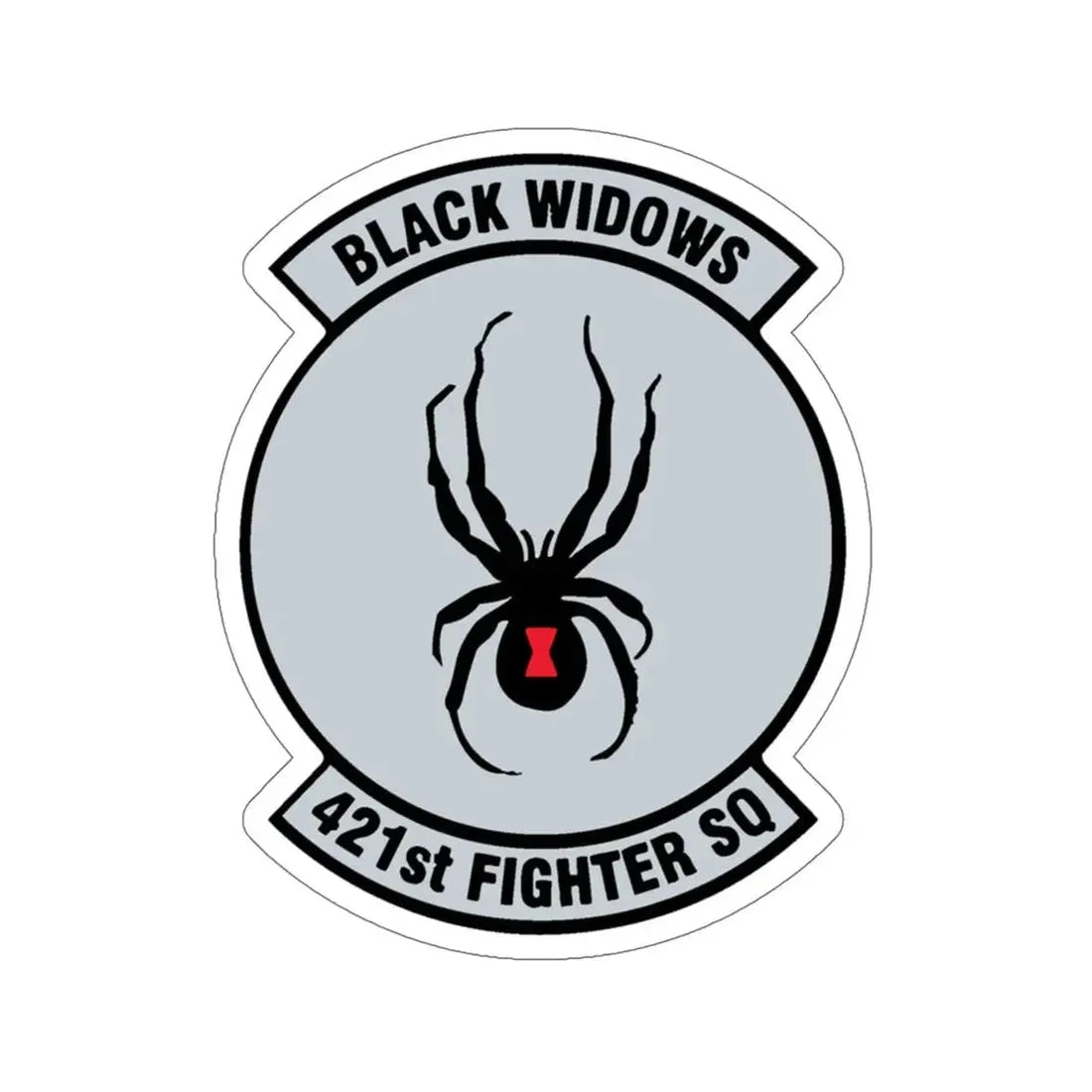 421st Fighter Squadron Black Widows (U.S. Air Force) STICKER Vinyl Die-Cut Decal - The Sticker Space