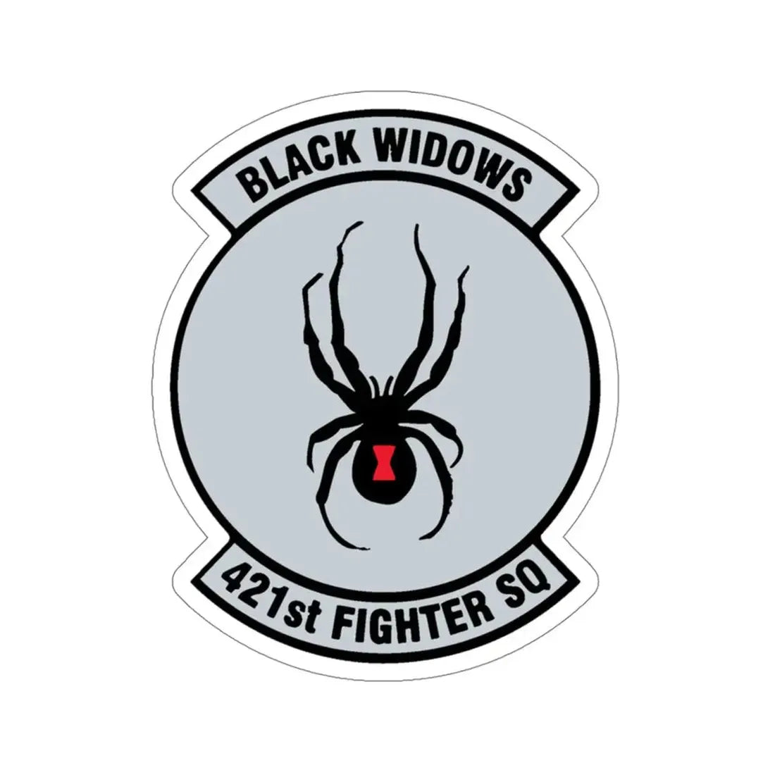 421st Fighter Squadron Black Widows (U.S. Air Force) STICKER Vinyl Die-Cut Decal - The Sticker Space