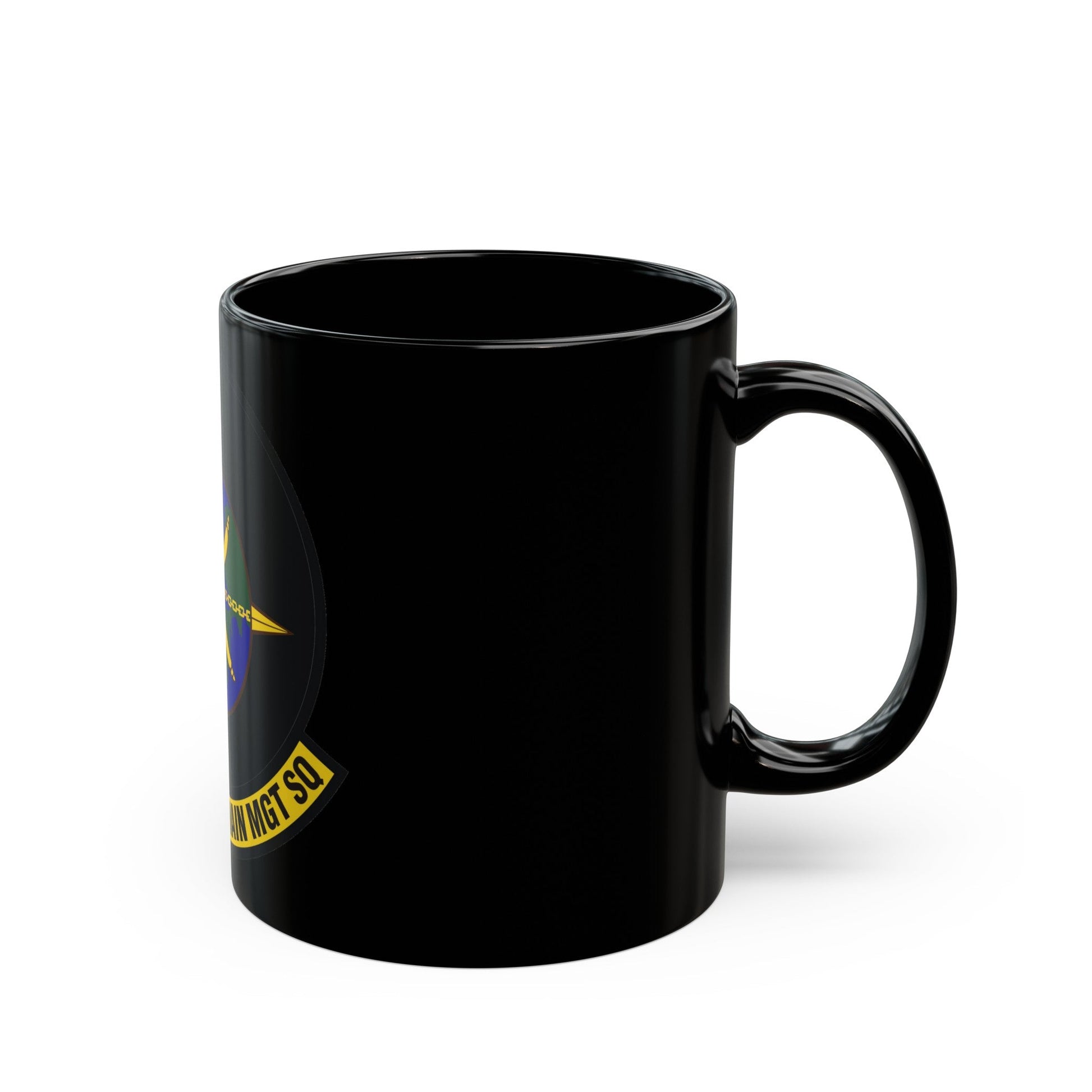 421st Supply Chain Management Squadron (U.S. Air Force) Black Coffee Mug-The Sticker Space