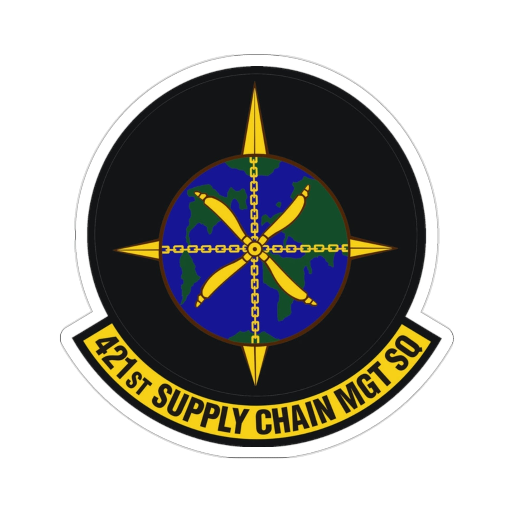 421st Supply Chain Management Squadron (U.S. Air Force) STICKER Vinyl Die-Cut Decal-2 Inch-The Sticker Space