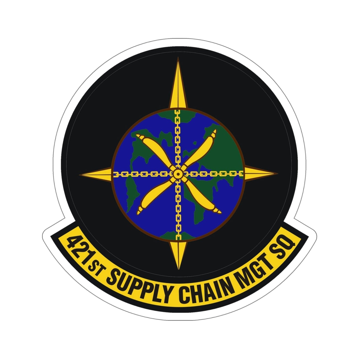 421st Supply Chain Management Squadron (U.S. Air Force) STICKER Vinyl Die-Cut Decal-6 Inch-The Sticker Space