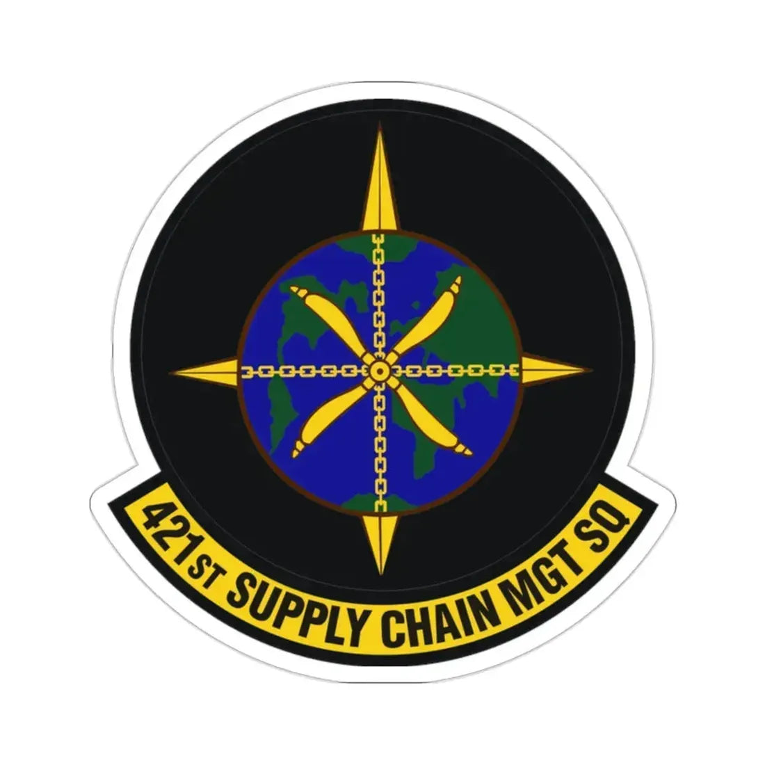 421st Supply Chain Management Squadron (U.S. Air Force) STICKER Vinyl Die-Cut Decal 2 Inch - The Sticker Space