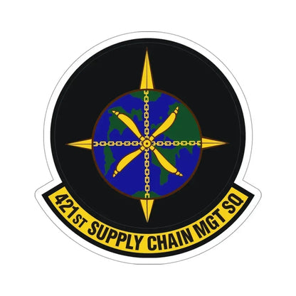 421st Supply Chain Management Squadron (U.S. Air Force) STICKER Vinyl Die-Cut Decal 4 Inch - The Sticker Space