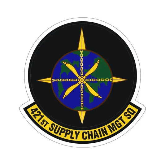 421st Supply Chain Management Squadron (U.S. Air Force) STICKER Vinyl Die-Cut Decal 6 Inch - The Sticker Space