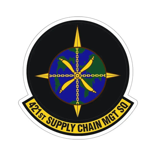 421st Supply Chain Management Squadron (U.S. Air Force) STICKER Vinyl Die-Cut Decal 6 Inch - The Sticker Space