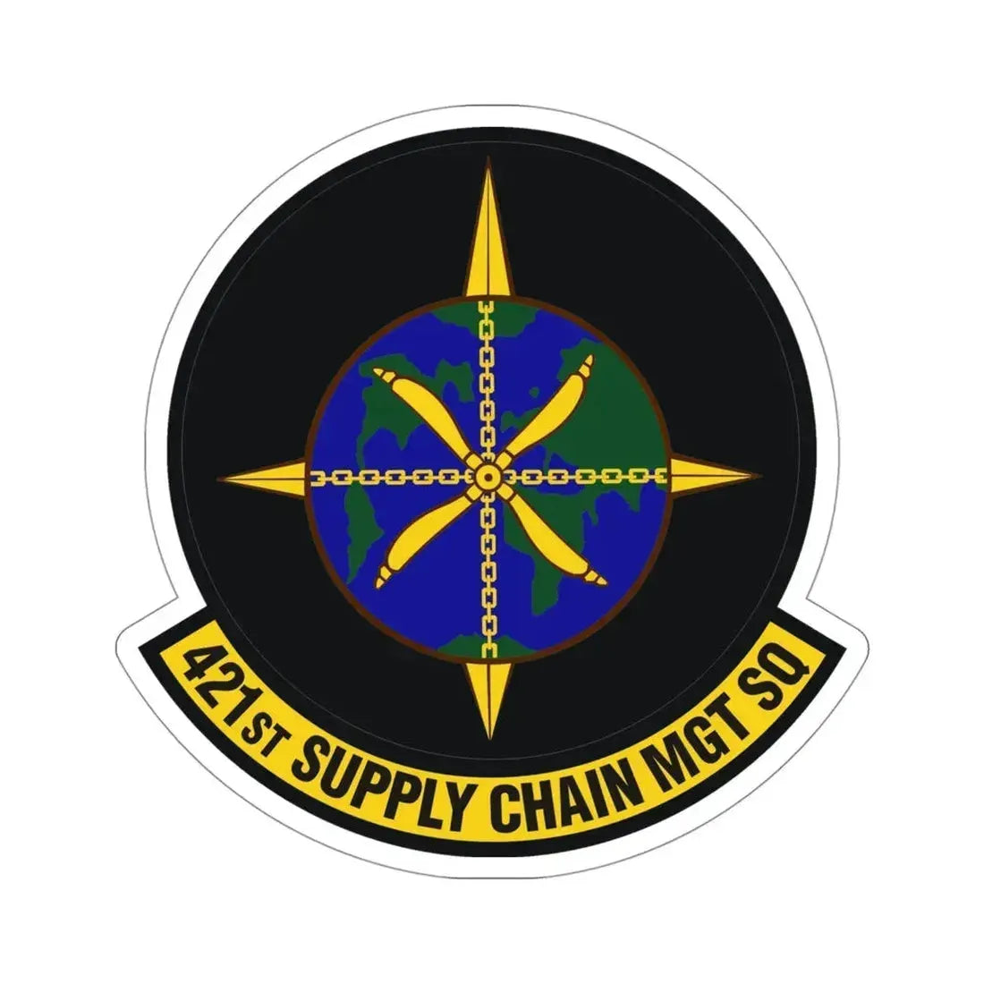 421st Supply Chain Management Squadron (U.S. Air Force) STICKER Vinyl Die-Cut Decal - The Sticker Space