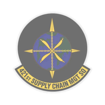 421st Supply Chain Management Squadron (U.S. Air Force) STICKER Vinyl Kiss-Cut Decal 6 Inch Transparent - The Sticker Space