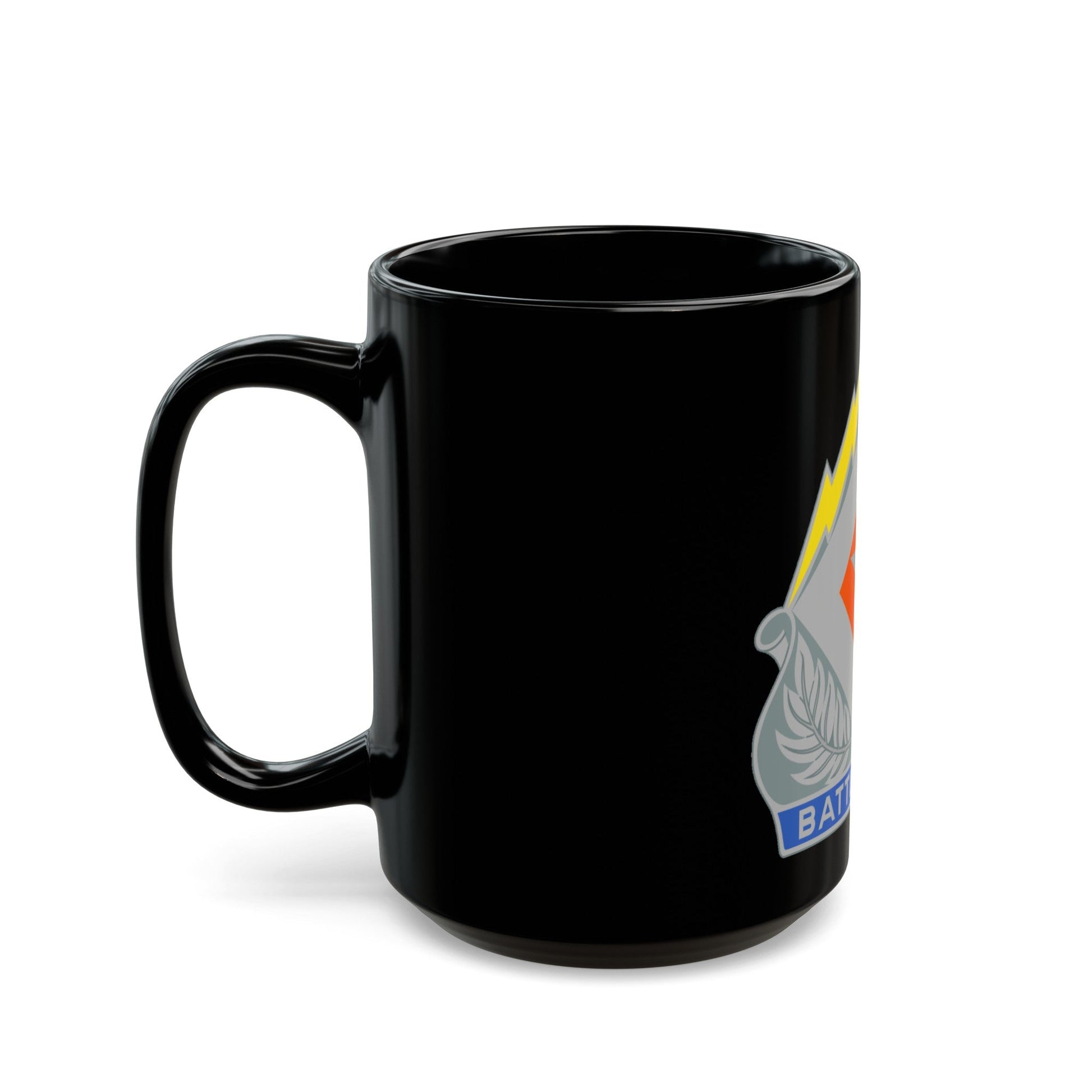 422 Signal Battalion (U.S. Army) Black Coffee Mug-The Sticker Space