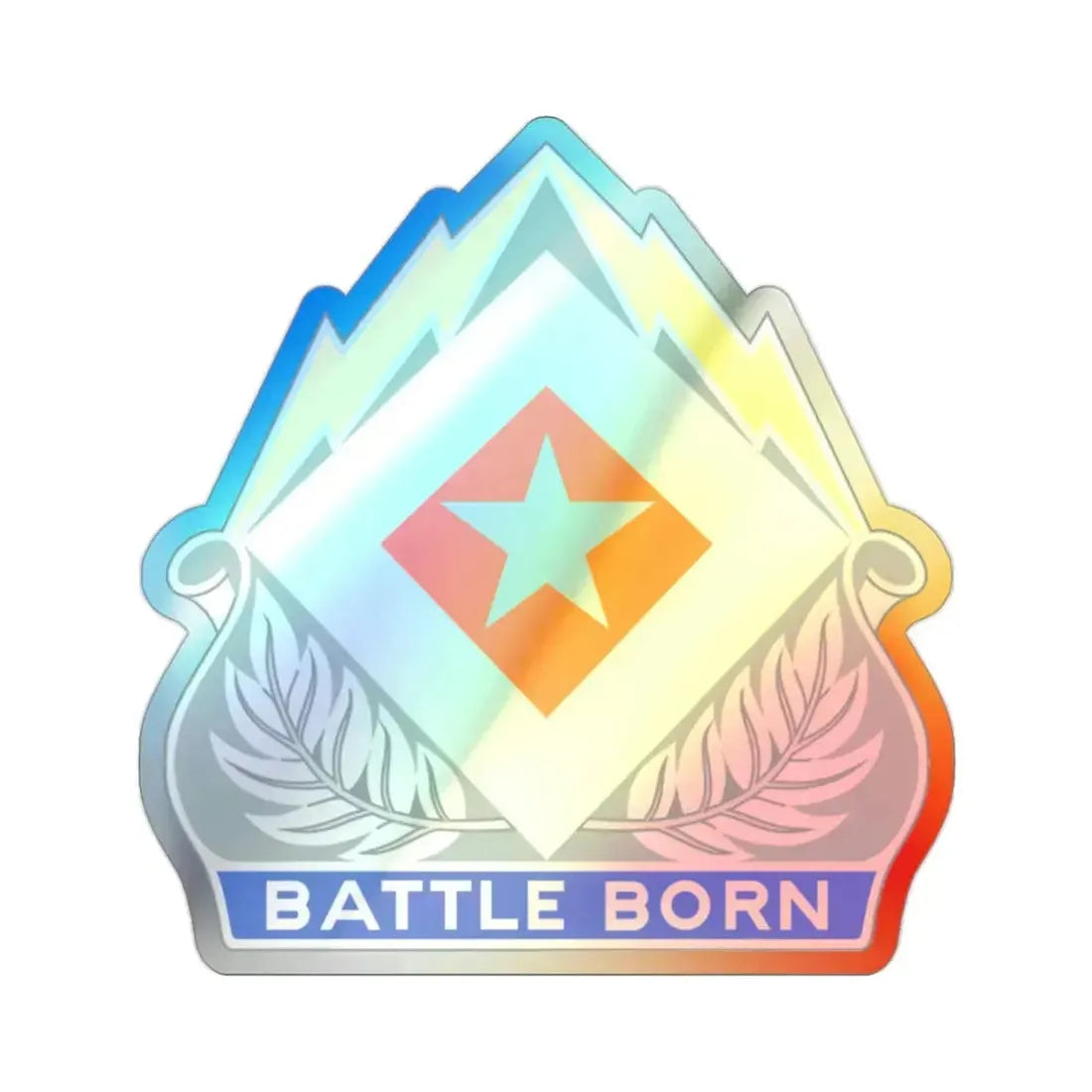 422 Signal Battalion (U.S. Army) Holographic STICKER Die-Cut Vinyl Decal 2 Inch Holographic - The Sticker Space