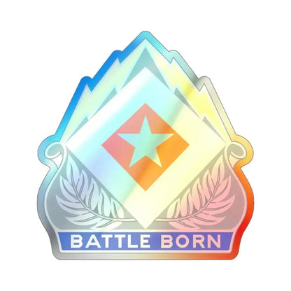 422 Signal Battalion (U.S. Army) Holographic STICKER Die-Cut Vinyl Decal 5 Inch Holographic - The Sticker Space