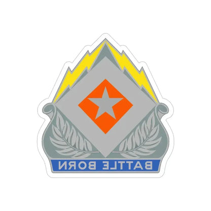 422 Signal Battalion (U.S. Army) REVERSE PRINT Transparent Die-Cut STICKER 6 Inch Die-Cut Transparent - The Sticker Space