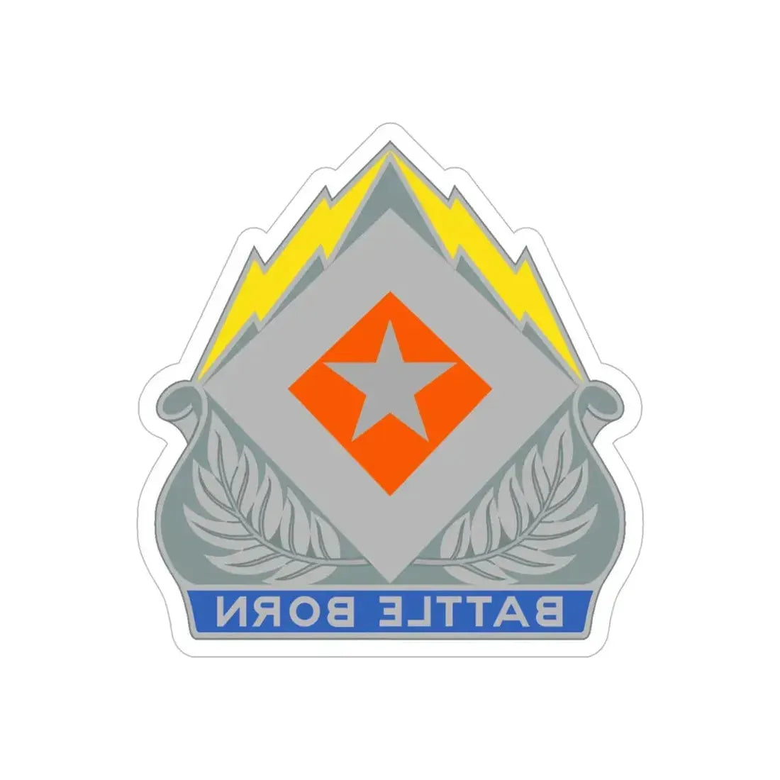 422 Signal Battalion (U.S. Army) REVERSE PRINT Transparent Die-Cut STICKER - The Sticker Space