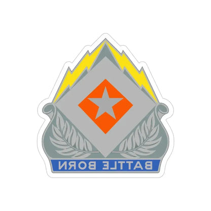 422 Signal Battalion (U.S. Army) REVERSE PRINT Transparent Die-Cut STICKER - The Sticker Space