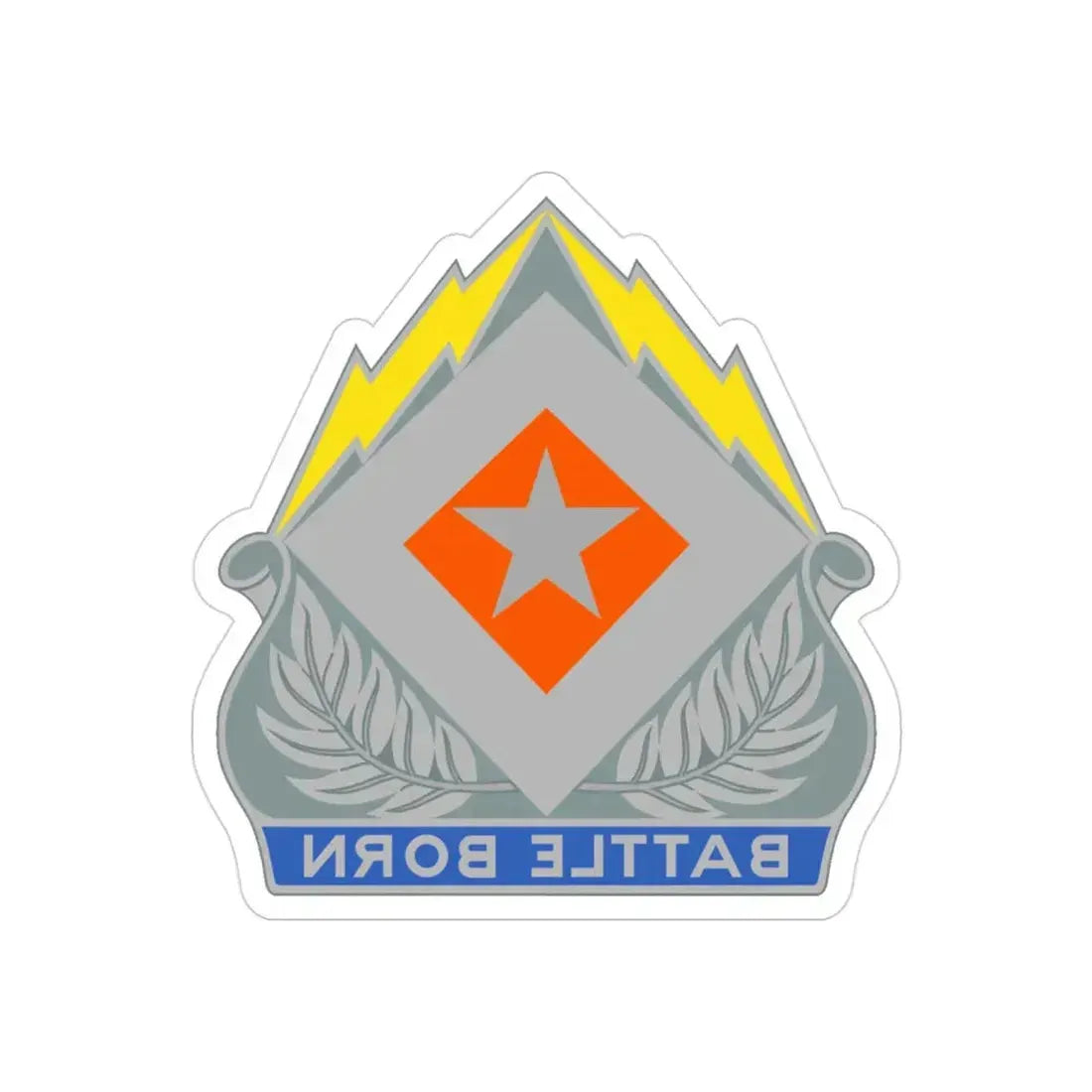 422 Signal Battalion (U.S. Army) REVERSE PRINT Transparent Die-Cut STICKER - The Sticker Space