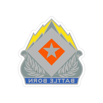 422 Signal Battalion (U.S. Army) REVERSE PRINT Transparent Die-Cut STICKER - The Sticker Space