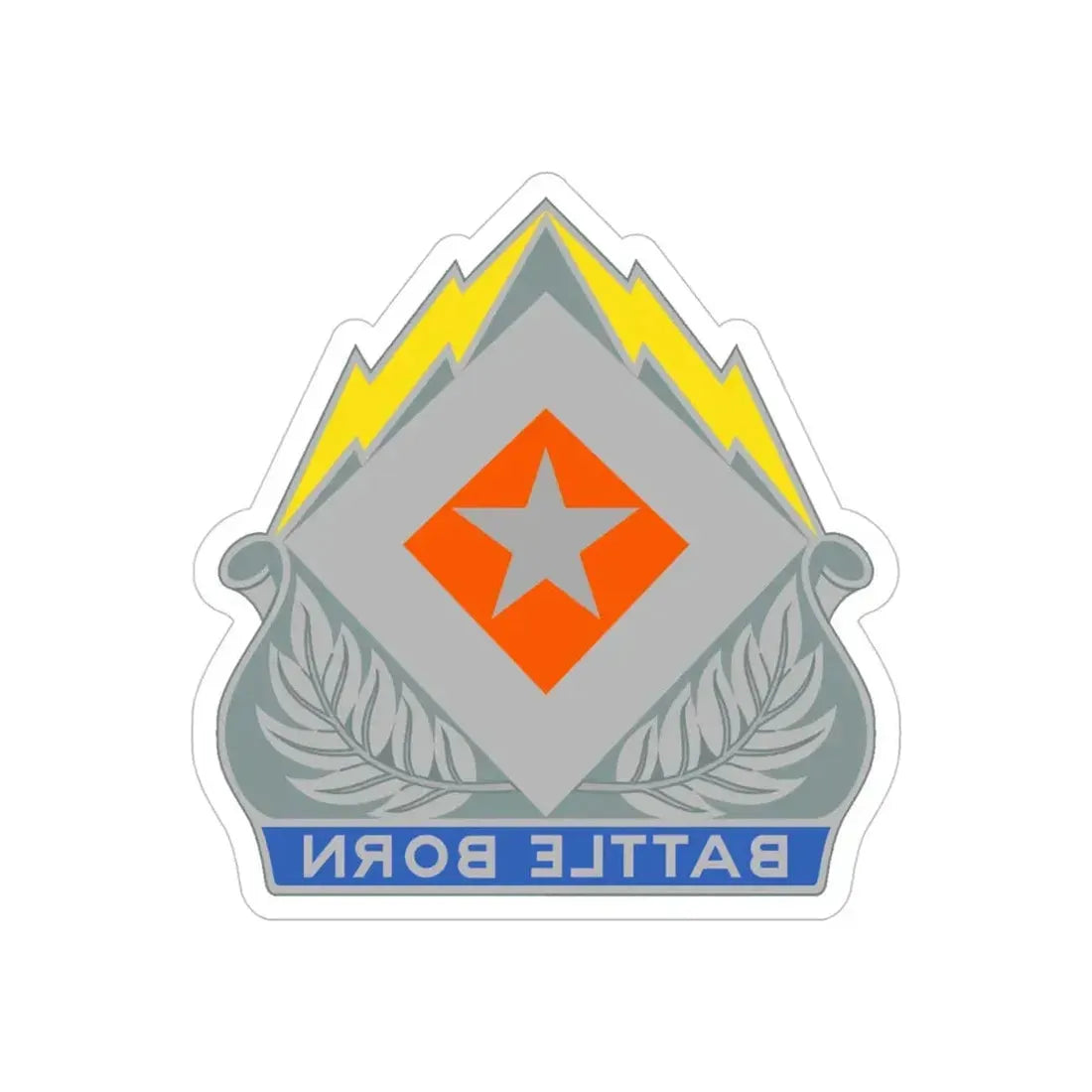 422 Signal Battalion (U.S. Army) REVERSE PRINT Transparent Die-Cut STICKER - The Sticker Space