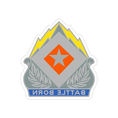 422 Signal Battalion (U.S. Army) REVERSE PRINT Transparent Die-Cut STICKER - The Sticker Space