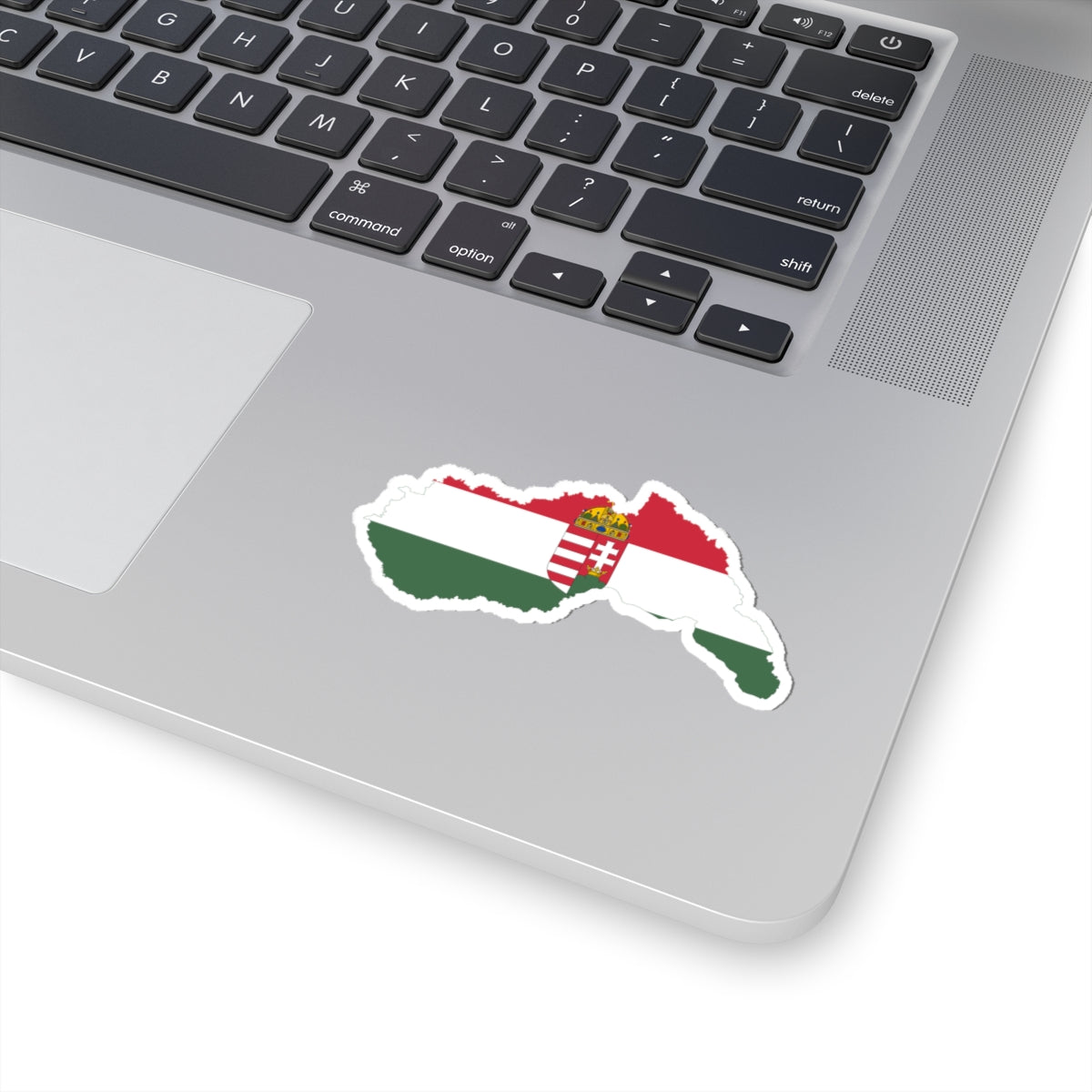 Flag-map of Hungary 1940-1941 (Hungary) STICKER Vinyl Kiss-Cut Decal