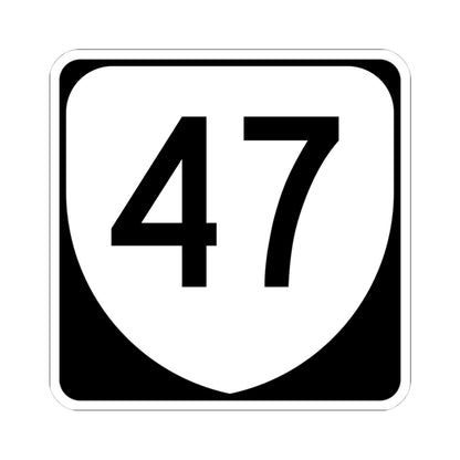 Virginia 47 (Virginia) (Road Sign) STICKER Vinyl Kiss-Cut Decal