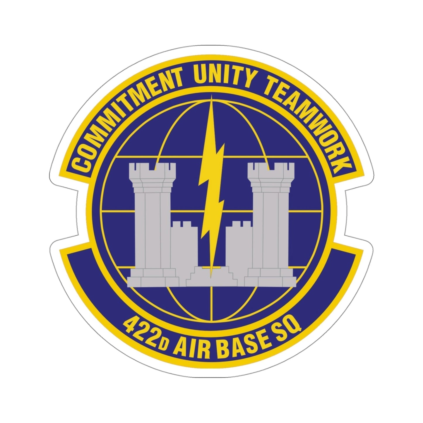 422d Air Base Squadron (U.S. Air Force) STICKER Vinyl Die-Cut Decal-4 Inch-The Sticker Space