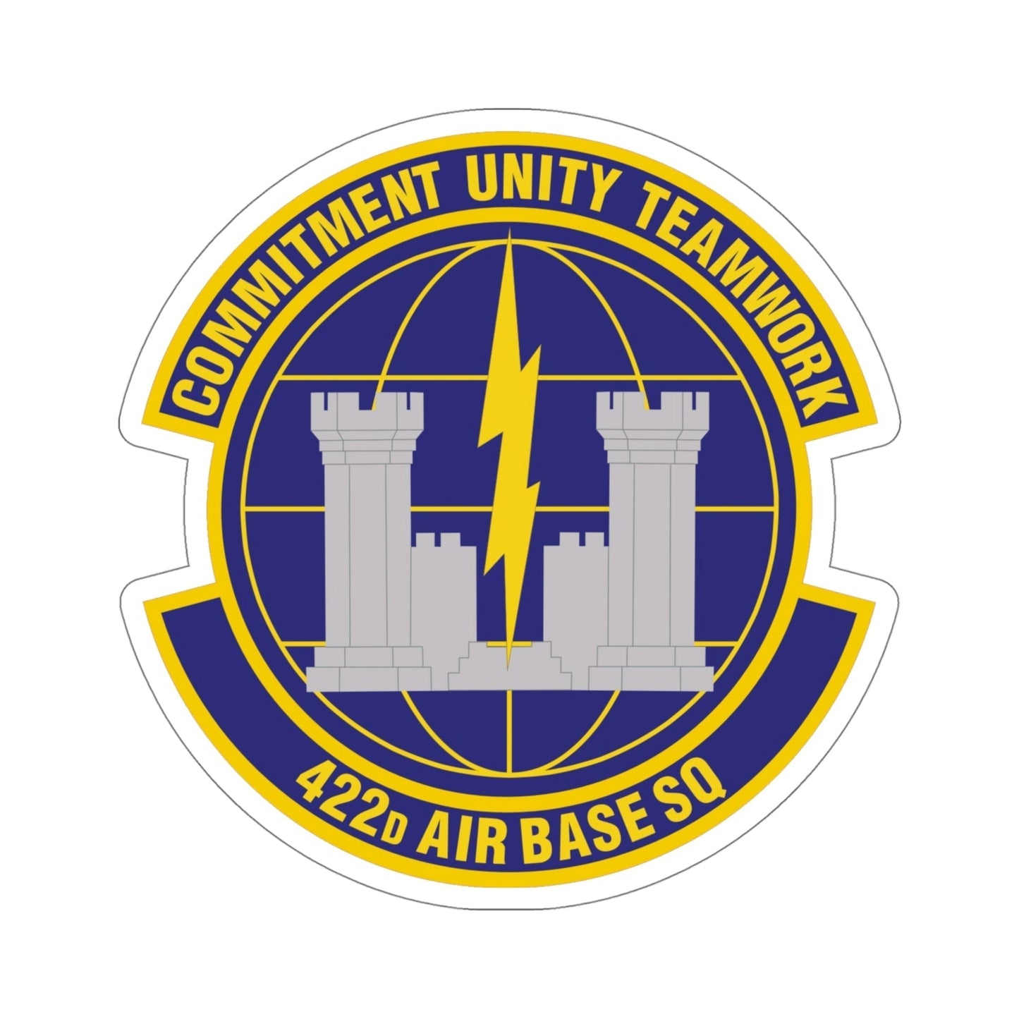 422d Air Base Squadron (U.S. Air Force) STICKER Vinyl Die-Cut Decal-5 Inch-The Sticker Space