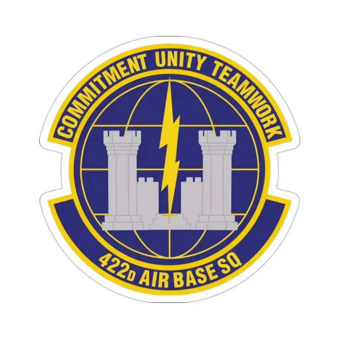 422d Air Base Squadron (U.S. Air Force) STICKER Vinyl Die-Cut Decal 2 Inch - The Sticker Space