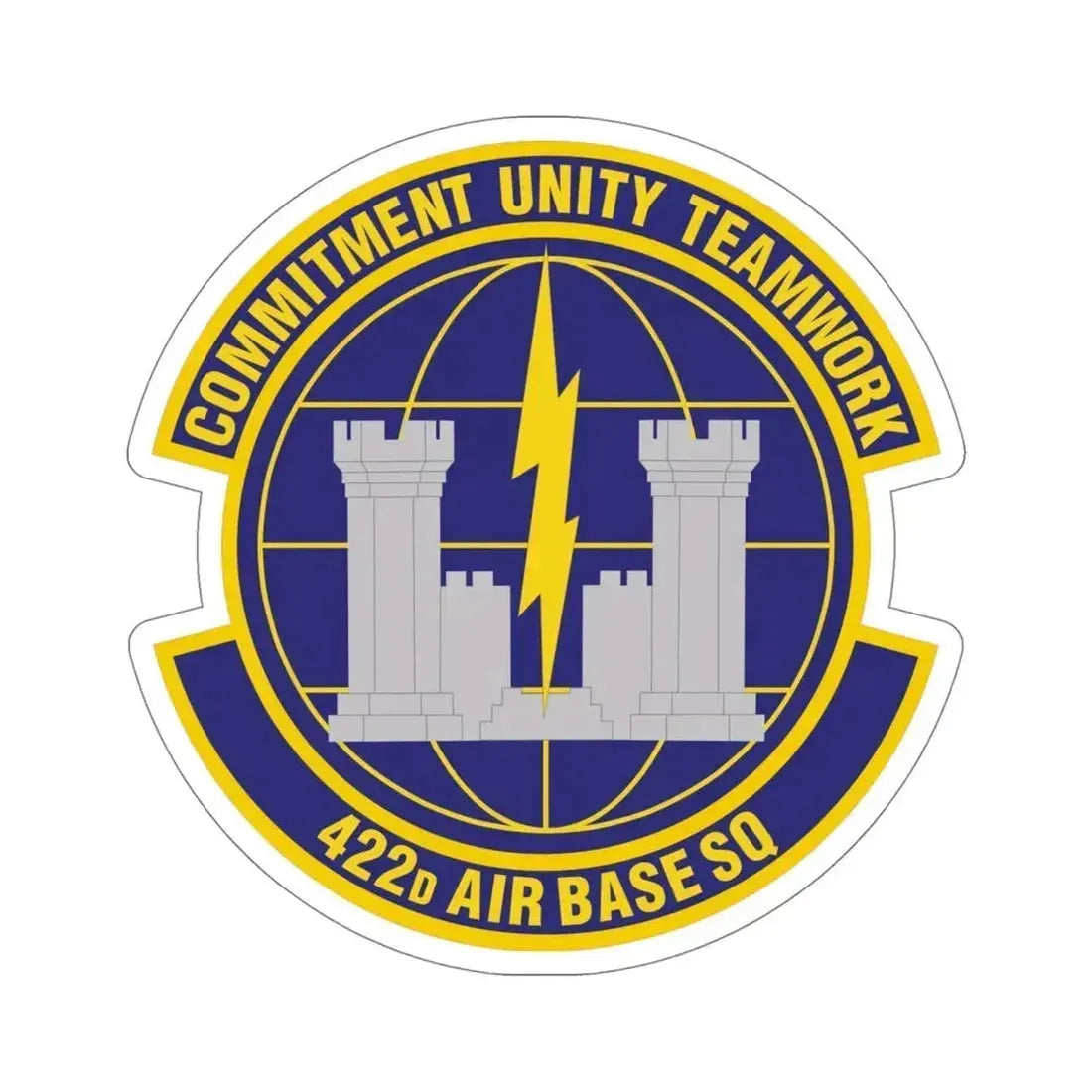422d Air Base Squadron (U.S. Air Force) STICKER Vinyl Die-Cut Decal 5 Inch - The Sticker Space