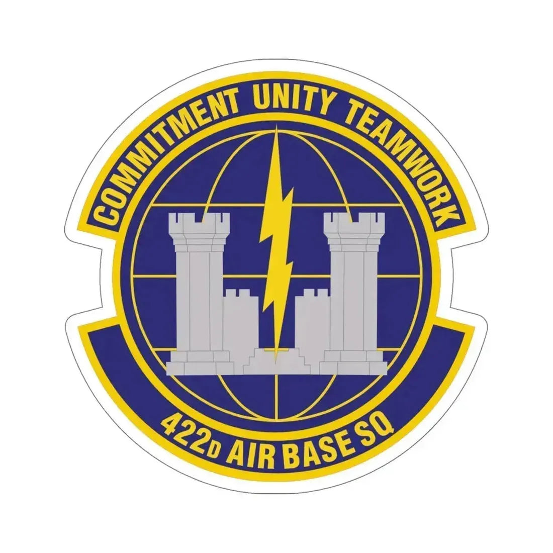 422d Air Base Squadron (U.S. Air Force) STICKER Vinyl Die-Cut Decal 6 Inch - The Sticker Space