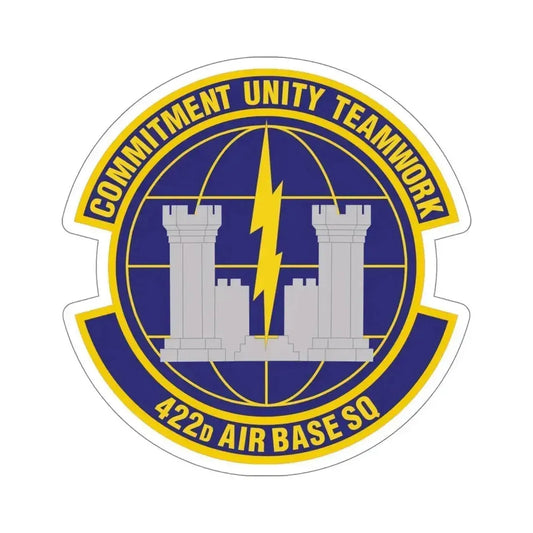 422d Air Base Squadron (U.S. Air Force) STICKER Vinyl Die-Cut Decal 6 Inch - The Sticker Space