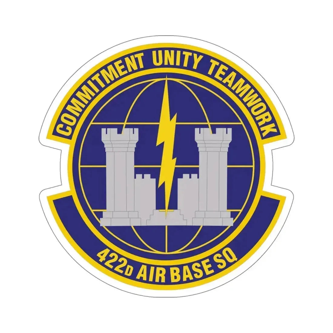 422d Air Base Squadron (U.S. Air Force) STICKER Vinyl Die-Cut Decal - The Sticker Space