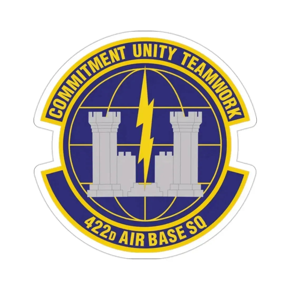 422d Air Base Squadron (U.S. Air Force) STICKER Vinyl Die-Cut Decal - The Sticker Space