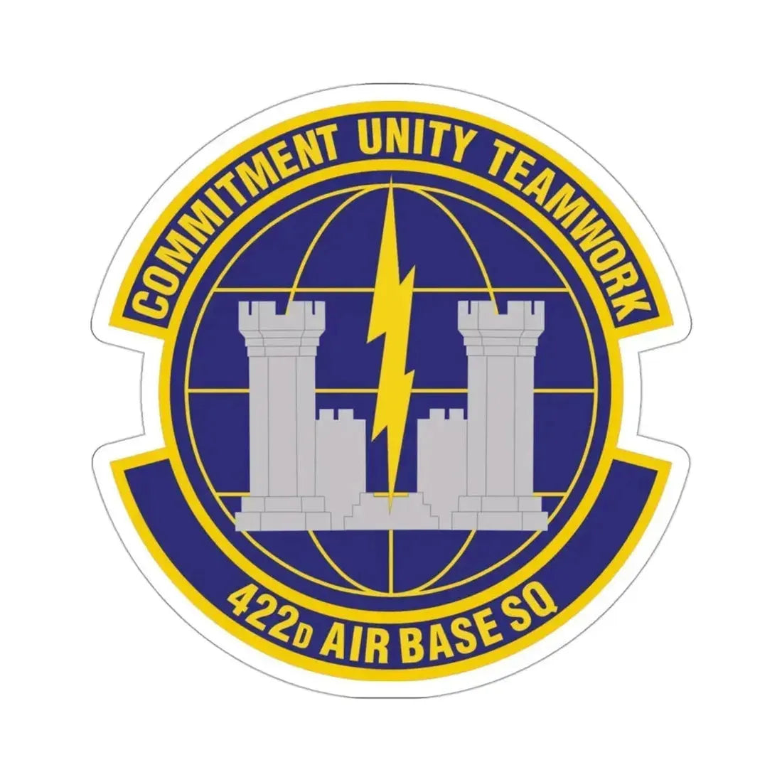 422d Air Base Squadron (U.S. Air Force) STICKER Vinyl Die-Cut Decal - The Sticker Space