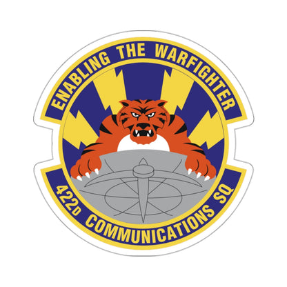 422d Communications Squadron (U.S. Air Force) STICKER Vinyl Die-Cut Decal-White-The Sticker Space