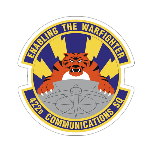 422d Communications Squadron (U.S. Air Force) STICKER Vinyl Die-Cut Decal-White-The Sticker Space