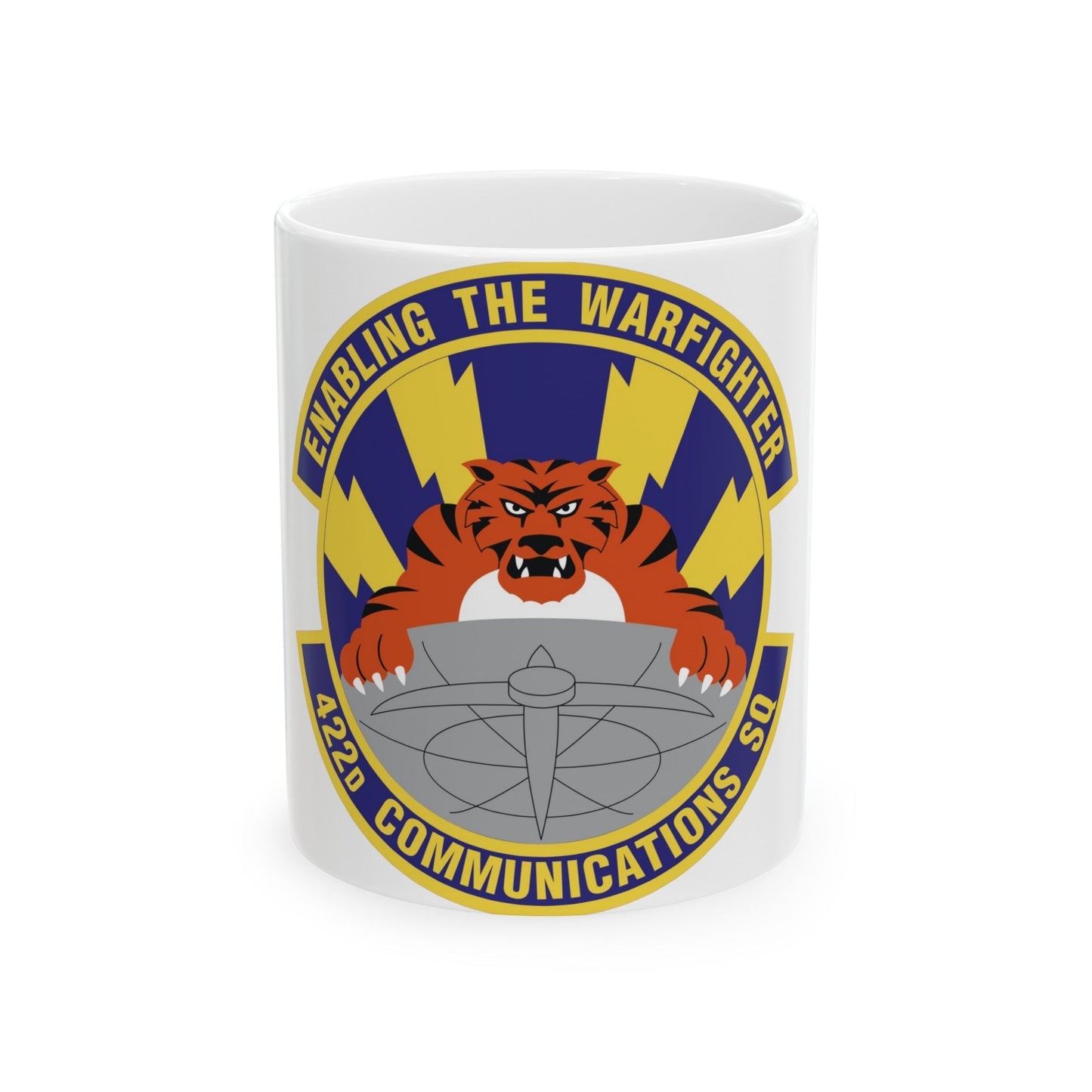 422d Communications Squadron (U.S. Air Force) White Coffee Mug-11oz-The Sticker Space