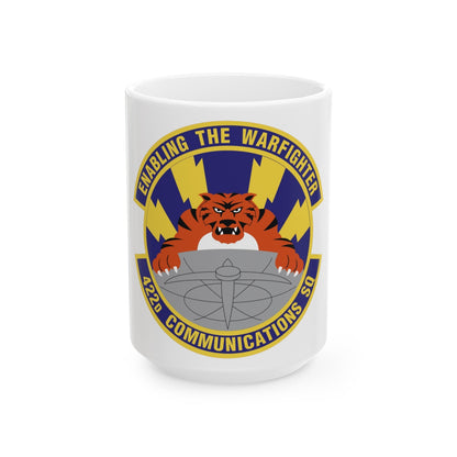 422d Communications Squadron (U.S. Air Force) White Coffee Mug-15oz-The Sticker Space