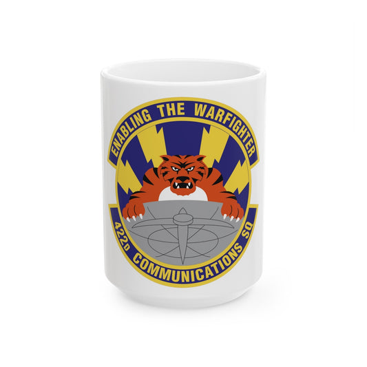 422d Communications Squadron (U.S. Air Force) White Coffee Mug-15oz-The Sticker Space