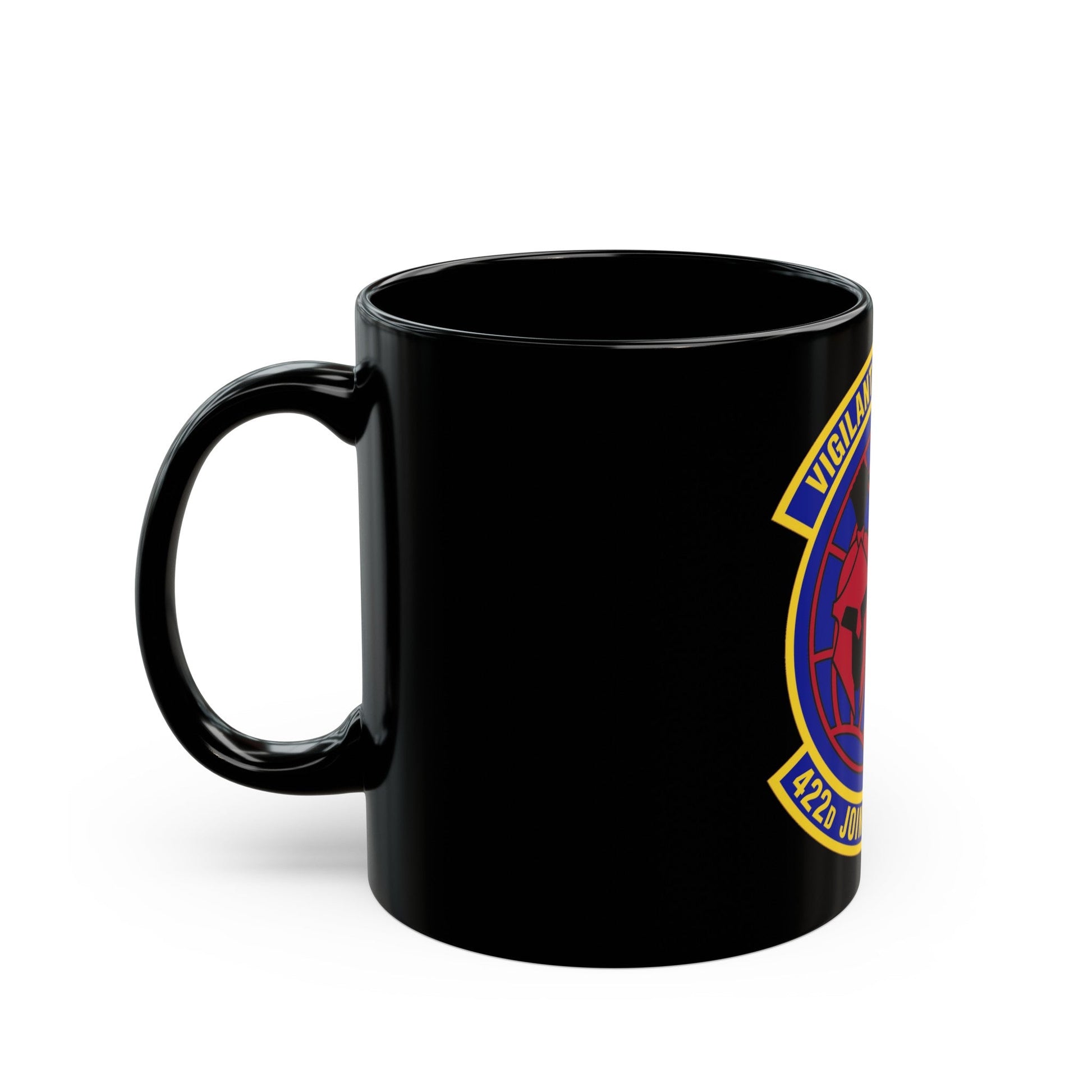 422d Joint Tactics Squadron (U.S. Air Force) Black Coffee Mug-The Sticker Space